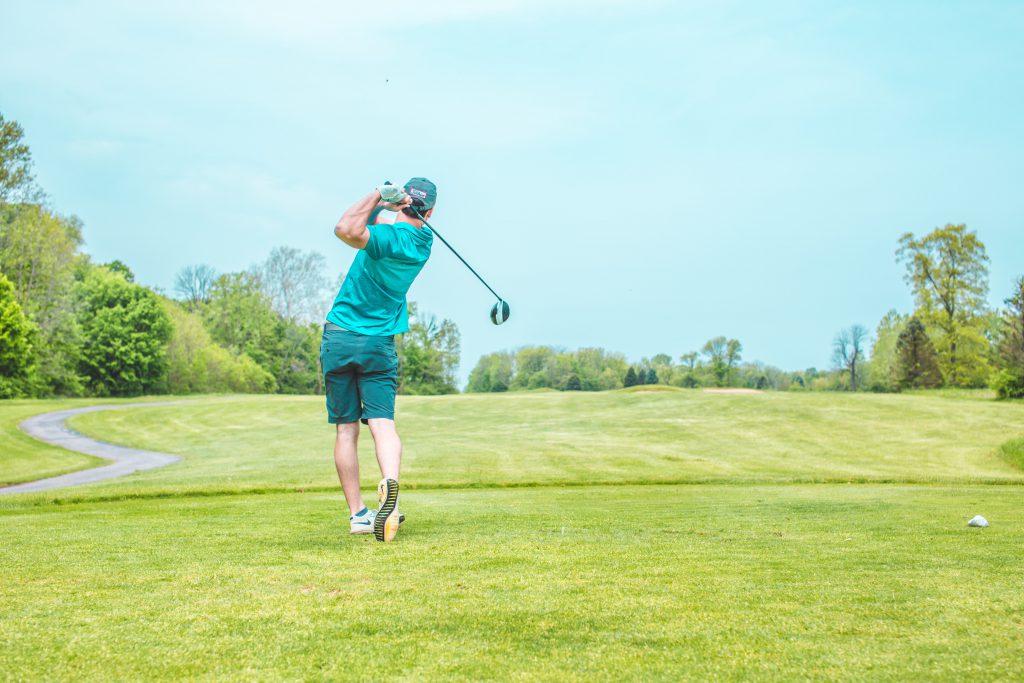 How Vernon Jubilee Hospital Foundation created historic results with a month long virtual campaign using Trellis, background photo of a golfer.